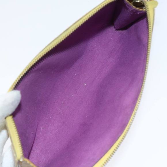 LOUIS VUITTON Epi Pochette Accessoires Pouch Yellow M52989 LV Auth 93680 - Picture 11 of 16